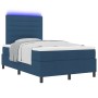 Cama con somier y colchón LED azul 120x200 cm de tela by , Beds and slatted bases - Ref: Foro24-3342787, Price: 458,65 €, Dis...