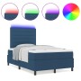 Cama con somier y colchón LED azul 120x200 cm de tela by , Beds and slatted bases - Ref: Foro24-3342787, Price: 458,65 €, Dis...