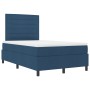 Cama con somier y colchón LED azul 120x200 cm de tela by , Beds and slatted bases - Ref: Foro24-3342787, Price: 458,65 €, Dis...
