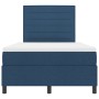 Cama con somier y colchón LED azul 120x200 cm de tela by , Beds and slatted bases - Ref: Foro24-3342787, Price: 458,65 €, Dis...