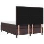 Cama con somier con colchón y LED marrón oscuro 160x200 cm tela de , Camas y somieres - Ref: Foro24-3342805, Precio: 571,33 €...