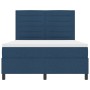 Cama tipo box spring con colchón y LED azul 160x200 cm tela de , Camas y somieres - Ref: Foro24-3342808, Precio: 570,58 €, De...