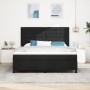Somier con Colchón y LED Negro 180x200 cm Tela de , Camas y somieres - Ref: Foro24-3342811, Precio: 652,13 €, Descuento: %
