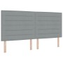 Cama con somier con colchón y luz LED gris 200x200 cm de tela de , Camas y somieres - Ref: Foro24-3342816, Precio: 740,22 €, ...