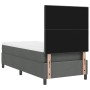 Cama con Resortes y Colchón & LED Gris Oscuro 90x200 cm Tela de , Camas y somieres - Ref: Foro24-3342838, Precio: 383,30 €, D...