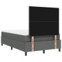 Cama con Box Spring con colchón y luz LED Gris oscuro 120x200 cm Tela de , Camas y somieres - Ref: Foro24-3342859, Precio: 42...