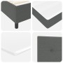 Cama con Box Spring con colchón y luz LED Gris oscuro 120x200 cm Tela de , Camas y somieres - Ref: Foro24-3342859, Precio: 42...