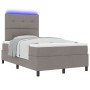 Cama con canapé con colchón y LED Taupe 120x200 cm Tela von , Betten und Lattenroste - Ref: Foro24-3342862, Preis: 413,30 €, ...
