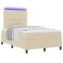 Cama con base y colchón LED crema 120x200 cm tela de , Camas y somieres - Ref: Foro24-3342863, Precio: 435,02 €, Descuento: %