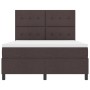 Cama con somier con colchón y LED Marrón oscuro 140x190 cm Tela von , Betten und Lattenroste - Ref: Foro24-3342868, Preis: 52...