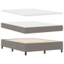 Cama Box Spring con Colchón & LED Taupe 140x190 cm Tela by , Beds and slatted bases - Ref: Foro24-3342869, Price: 513,34 €, D...