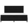 Cama con base de muelles con colchón y LED Negro 200x200 cm Tela von , Betten und Lattenroste - Ref: Foro24-3342895, Preis: 6...