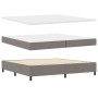 Cama con somier y colchón y LED Taupe 200x200 cm Tela von , Betten und Lattenroste - Ref: Foro24-3342897, Preis: 732,70 €, Ra...