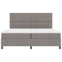 Cama con somier y colchón y LED Taupe 200x200 cm Tela von , Betten und Lattenroste - Ref: Foro24-3342897, Preis: 732,70 €, Ra...
