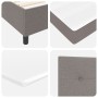 Cama con somier y colchón y LED Taupe 200x200 cm Tela von , Betten und Lattenroste - Ref: Foro24-3342897, Preis: 732,70 €, Ra...
