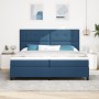 Cama con sommier con colchón y LED azul 200x200 cm de tela von , Betten und Lattenroste - Ref: Foro24-3342899, Preis: 718,97 ...