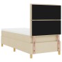 Cama con somier con colchón y LED crema 100x200 cm tela by , Beds and slatted bases - Ref: Foro24-3343003, Price: 358,11 €, D...