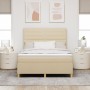 Colchón box spring Crema Tela 140 x 190 cm Colchón Rectangular von , Betten und Lattenroste - Ref: Foro24-3343024, Preis: 509...
