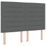Cama con somier y colchón & LED Gris Oscuro 140x200 cm Tela von , Betten und Lattenroste - Ref: Foro24-3343027, Preis: 513,19...