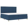 Cama con Somier y Colchón & LED Azul 200x200 cm Tela von , Betten und Lattenroste - Ref: Foro24-3343053, Preis: 696,60 €, Rab...