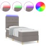Estructura de Cama con Colchón Taupe Tela 100 x 200 cm Cama de , Camas y somieres - Ref: Foro24-3343079, Precio: 379,36 €, De...