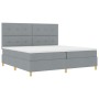 Estructura de Cama con Colchón Gris Claro Tela 200 x 200 cm von , Betten und Lattenroste - Ref: Foro24-3343124, Preis: 678,63...