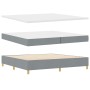 Estructura de Cama con Colchón Gris Claro Tela 200 x 200 cm von , Betten und Lattenroste - Ref: Foro24-3343124, Preis: 678,63...