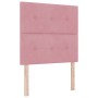 Cama con somier y colchón con LED Rosa 100x200 cm Terciopelo von , Betten und Lattenroste - Ref: Foro24-3343297, Preis: 345,6...