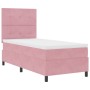 Cama con somier y colchón con LED Rosa 100x200 cm Terciopelo von , Betten und Lattenroste - Ref: Foro24-3343297, Preis: 345,6...