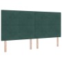 Cama con Somier y Colchón con LED Verde Oscuro 200x200 cm Terciopelo von , Betten und Lattenroste - Ref: Foro24-3343337, Prei...