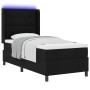 Cama Box Spring con Colchón y LED Negro 90x200 cm Tela by , Beds and slatted bases - Ref: Foro24-3343485, Price: 363,71 €, Di...
