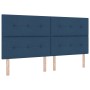 Cama de Box Spring con Colchón y LED Azul 200x200 cm Tela by , Beds and slatted bases - Ref: Foro24-3343531, Price: 737,01 €,...