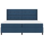 Cama de Box Spring con Colchón y LED Azul 200x200 cm Tela by , Beds and slatted bases - Ref: Foro24-3343531, Price: 737,01 €,...