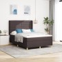 Cama con Somier y Colchón LED Marrón Oscuro 140x200 cm Tela by , Beds and slatted bases - Ref: Foro24-3343633, Price: 529,04 ...