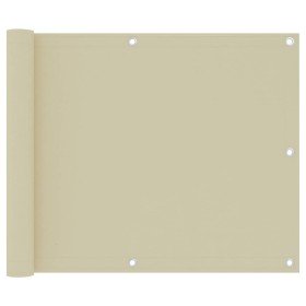 Toldo para balcón tela oxford crema 75x300 cm