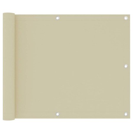 Toldo para balcón tela oxford crema 75x300 cm