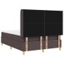 Cama con somier de y colchón & LED Marrón Oscuro 140x190 cm Tela by , Beds and slatted bases - Ref: Foro24-3343689, Price: 53...