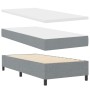 Cama con Box Spring con Colchón y Banco Gris Claro 90x200 cm Tela von , Betten und Lattenroste - Ref: Foro24-3343960, Preis: ...