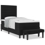 Cama Box Spring con Colchón y Banco Negro 90x200 cm Tela by , Beds and slatted bases - Ref: Foro24-3343962, Price: 385,17 €, ...