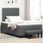Cama con Somier con Colchón y Banco Gris Oscuro 120x200 cm Tela von , Betten und Lattenroste - Ref: Foro24-3343982, Preis: 45...