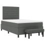 Cama con Somier con Colchón y Banco Gris Oscuro 120x200 cm Tela von , Betten und Lattenroste - Ref: Foro24-3343982, Preis: 45...