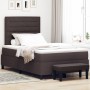 Cama con Somier y Colchón & Banco Marrón Oscuro 120x200 cm Tela by , Beds and slatted bases - Ref: Foro24-3343984, Price: 458...