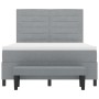 Cama con Base de Resortes con Colchón y Banco Gris Claro 140x190 cm Tela von , Betten und Lattenroste - Ref: Foro24-3343988, ...