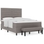 Cama con somier con colchón & banco taupe 140x190 cm de tela von , Betten und Lattenroste - Ref: Foro24-3343992, Preis: 535,1...