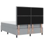 Cama con Base con Colchón y Banco Gris Claro 140x200 cm Tela by , Beds and slatted bases - Ref: Foro24-3343995, Price: 518,53...