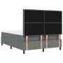 Cama con Box Spring con Colchón y Banco Gris Oscuro 160x200 cm Tela von , Betten und Lattenroste - Ref: Foro24-3344003, Preis...