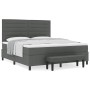 Cama con Box Spring y Colchón Banco Gris Oscuro 180x200 cm Tela by , Beds and slatted bases - Ref: Foro24-3344010, Price: 689...