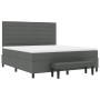 Cama con Box Spring y Colchón Banco Gris Oscuro 180x200 cm Tela by , Beds and slatted bases - Ref: Foro24-3344010, Price: 689...