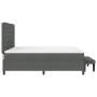 Cama con Box Spring y Colchón Banco Gris Oscuro 180x200 cm Tela by , Beds and slatted bases - Ref: Foro24-3344010, Price: 689...