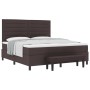 Cama con somier y colchón marrón oscuro 180x200 cm tela von , Betten und Lattenroste - Ref: Foro24-3344012, Preis: 662,80 €, ...